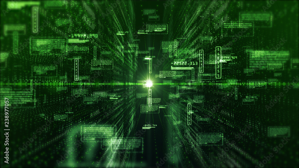 Aufkleber hi-tech digital display holographic information abstract background