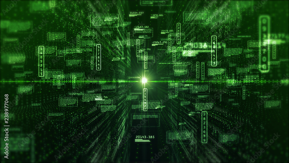 Poster hi-tech digital display holographic information abstract background