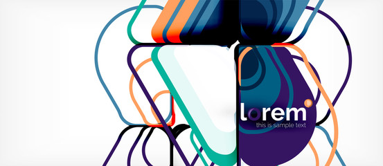 Geometric abstract background