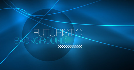 Neon glowing magic background, neon banner, night sky wallpaper. Magic light effect. Christmas abstract pattern.