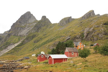 Fototapeta na wymiar Bunesfjord Fjord Norvège - Norway