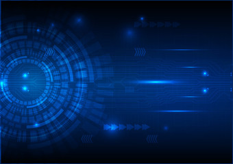 Digital technology circuit abstract background. Vector illustration