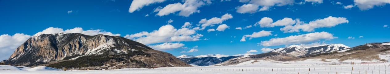 Crested Butte Colorado Rocky Mountains Winter