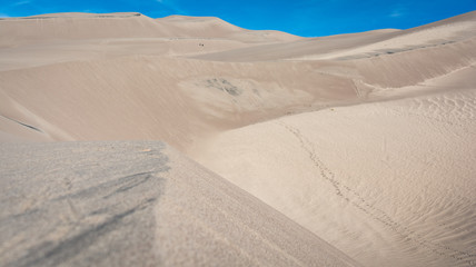 Great Sand Dunes National Park Colorado Sand Texture Foot Prints