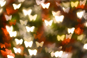 abstract butterfly shape bokeh for background