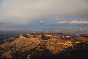 Fototapeta na wymiar Mesa Verde National Park Colorado Sunset