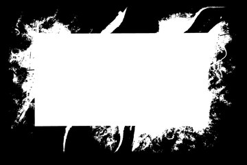 Grungy Decorative Black Photo Edge / Overlay for Landscape Photos