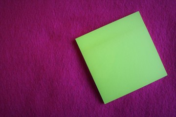 A blank note on fuchsia color background