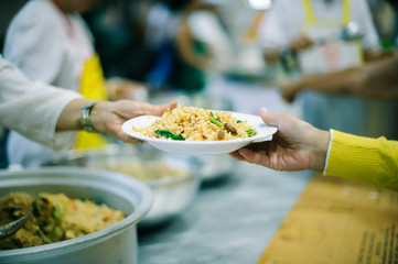 Hunger problems of the poor have been donated food to reduce hunger : the concept of hunger