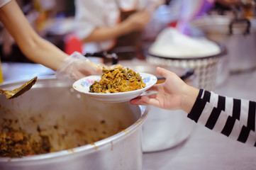 Participation in sharing food for the poor : the concept of food shortage in the world.