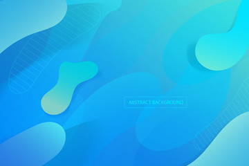 Fototapeta premium Colorful geometric background. Fluid shapes composition. Creative design with color of curves in EPS10 vector.