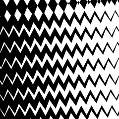 Geometric Simple Zigzag Print, Wave Pattern