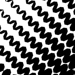 Geometric Simple Zigzag Print, Wave Pattern