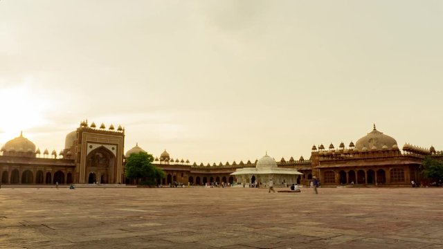Jama Mosque Fatehpur Sikri Timelapse, India