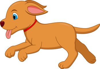 happy dog cartoon 