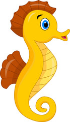 Obraz premium Cute seahorse cartoon