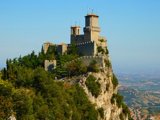 Fototapeta na wymiar Falesia Second Tower in Republic of San Marino