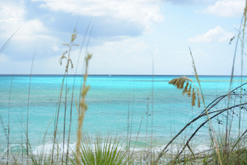 NASSAU, BAHAMAS - MAY 3, 2018: Beautiful beach in historic Clifton Heritage National Park