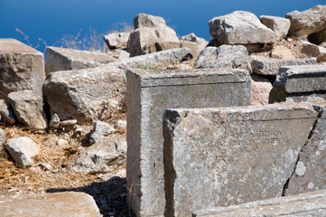 Ruins in Santorini, Greece