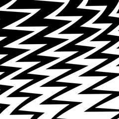 Geometric Simple Zigzag Print, Wave Pattern