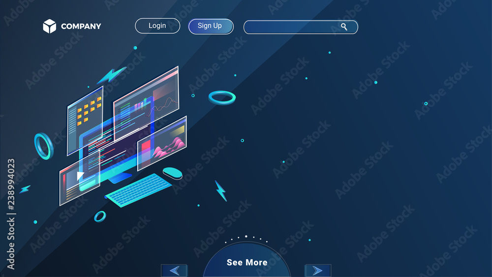 Aufkleber website hero image with interactive fireframes.