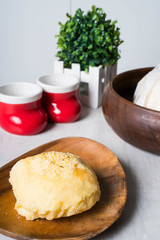 delicious ensaymada or cheese bun.  favorite snack of Filipinos