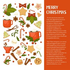 Merry Christmas winter holiday concept symbolic images.