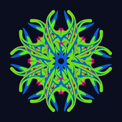 Blue_And_Green_Plasticised_Strands_Motif_