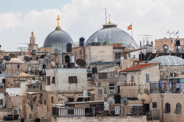 Fototapeta premium Nice panorama of the city of Jerusalem