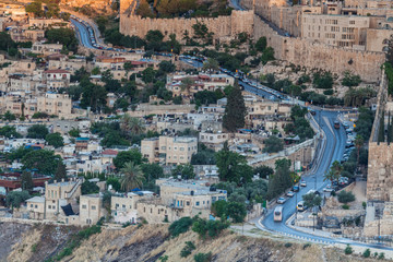 Obraz premium Nice panorama of the city of Jerusalem