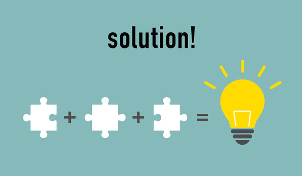 Puzzle light bulb -solution image-