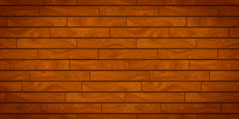 Brown realistic wooden boards with texture
