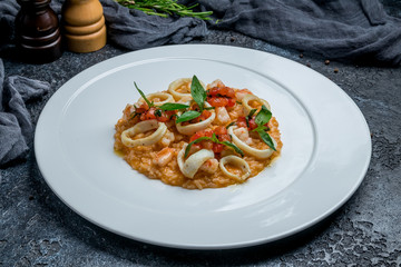 risotto with seafood
