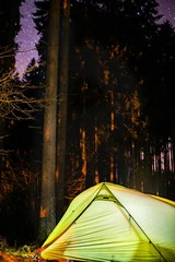 Camping under the stars