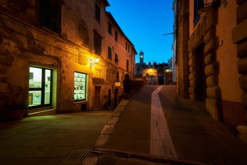Fototapeta na wymiar Typical views of Sorano, a typical village in the heart of Tuscany, Italy