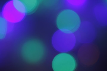 Colorful garlands bokeh used as background
