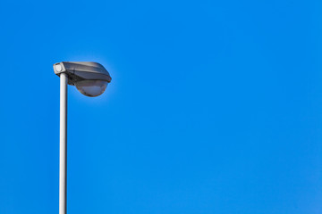 Street lamp blue sky