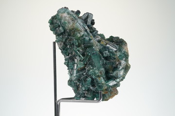 Turmalin, Blau, Stufe, Minas Gerais, Brasilien, Edelstein, Kristall, Schmuckstein
