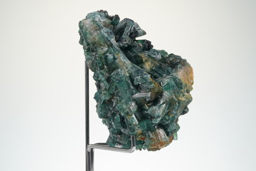 Turmalin, Blau, Stufe, Minas Gerais, Brasilien, Edelstein, Kristall, Schmuckstein
