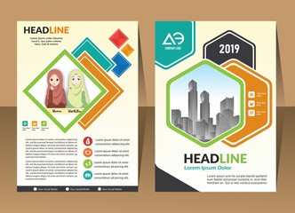 abstract cover and layout for presentation and marketing
