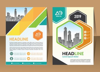 abstract cover and layout for presentation and marketing
