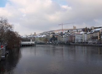 Obraz premium Blick auf Zürich