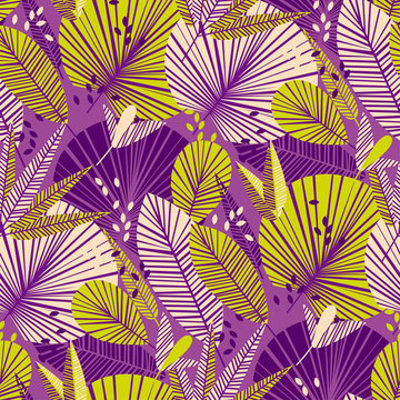 abstract tropical seamless pattern for background
