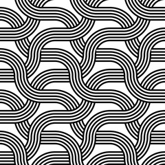 Obraz premium Design seamless monochrome zigzag pattern