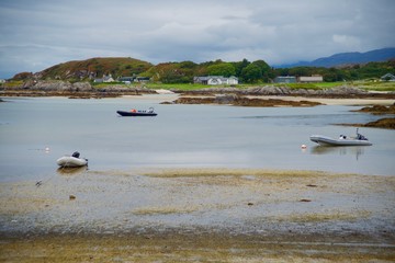 RIBS at low water Scotland