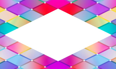 Abstract gradient colorful frame