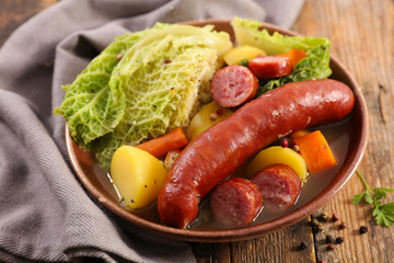 sausage and cabbage