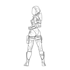 Cyborg womens space suit