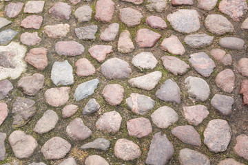 Old paving stones background.