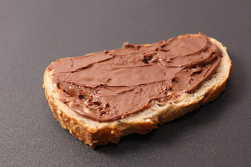 bread with chocolate spread